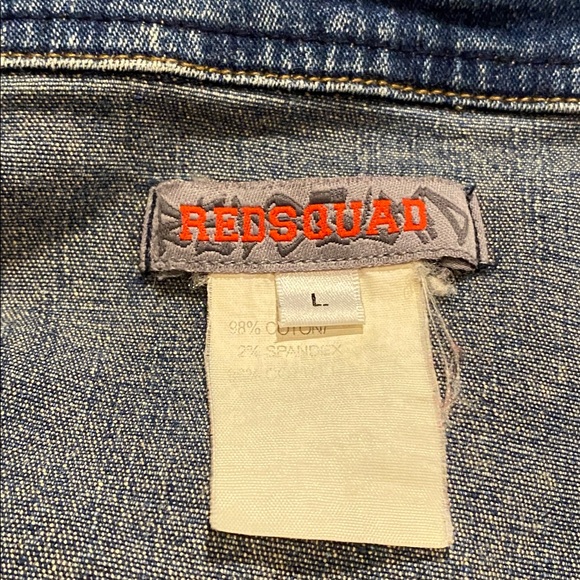 Vintage Red Squad dark blue denim
Shirt men’s size L - Picture 7 of 9